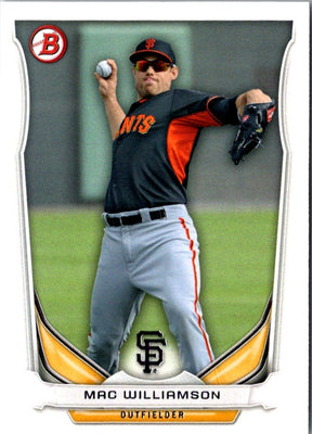 2014 Bowman Draft Picks & Prospects Top Mac Williamson #TP-82