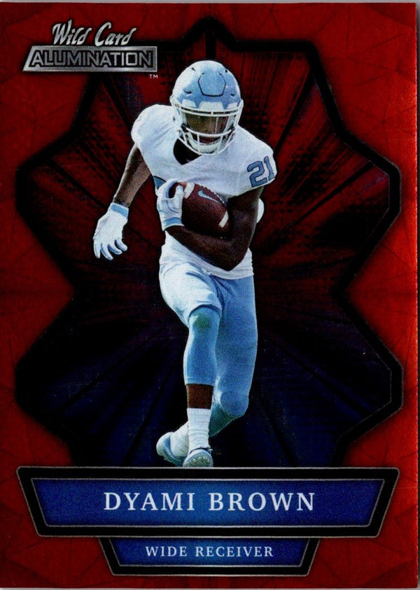 2021 Wild Card Matte White Fire Red Dyami Brown #MBC-51