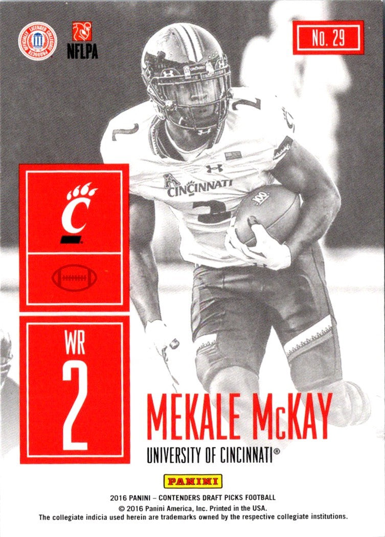 2016 Panini Contenders Draft Picks Game Day Tickets Mekale McKay