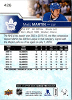 2017 Upper Deck Matt Martin #426