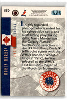 1993 Upper Deck Marty Murray #550 Rookie