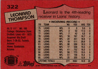 1987 Topps Leonard Thompson #322
