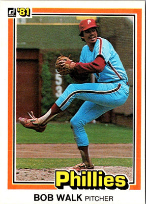 1981 Donruss Bob Walk #393 Rookie
