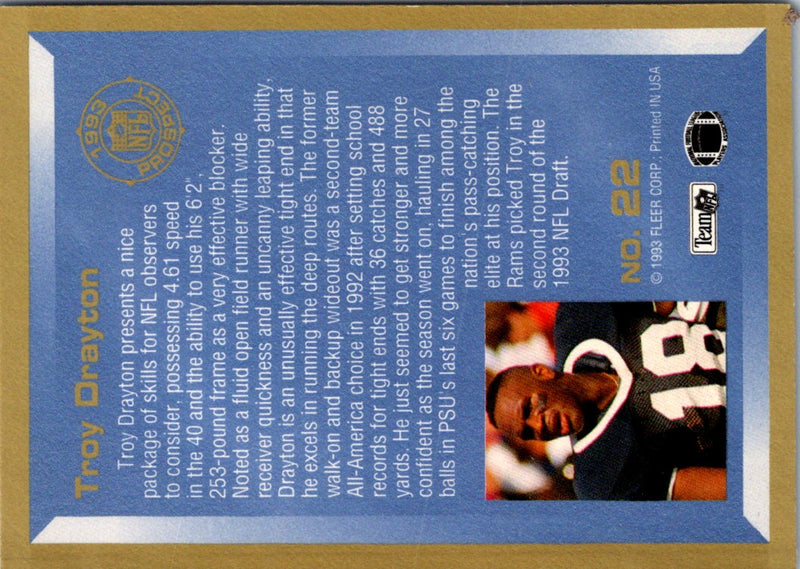 1994 Fleer Troy Drayton