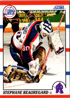 1990 Score Stephane Beauregard #282 Rookie