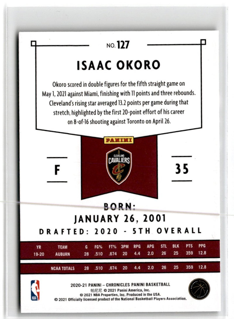 2020 Panini Isaac Okoro