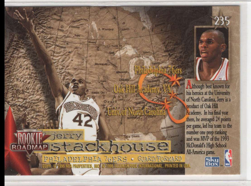 1996 SkyBox Premium Samaki Walker