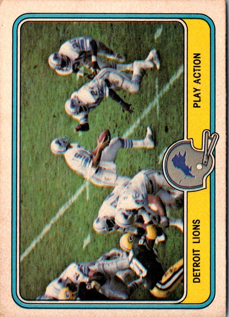 1981 Fleer Team Action Detroit Lions Offense