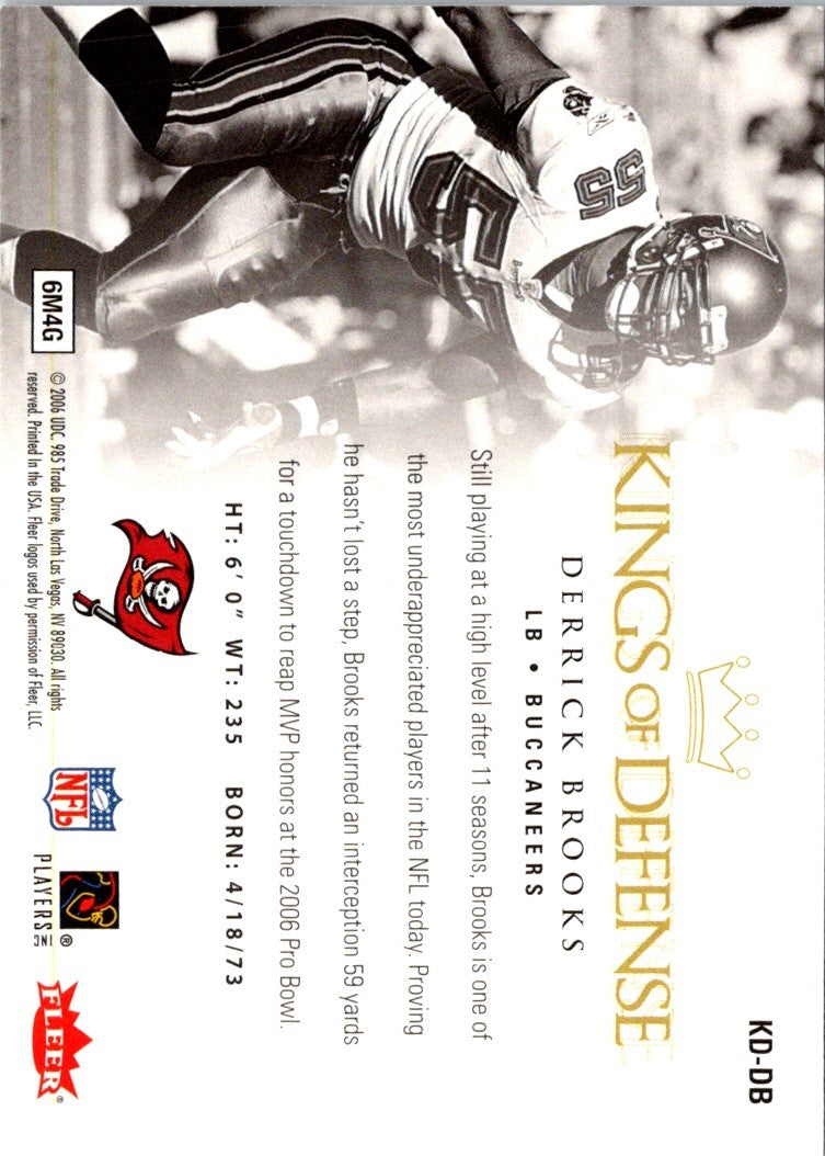 2006 Ultra Kings of Defense Derrick Brooks