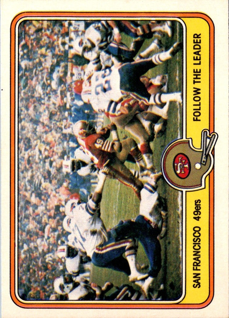 1981 Fleer Team Action San Francisco 49ers Offense