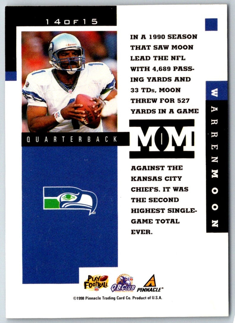 1998 Topps Stars Pro Bowl Ballot AFC Quarterback