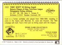 1991 ProCards Tony Scott #3502