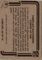 1980 Fleer Team Action Stickers Tampa Bay Buccaneers Helmet #NNO