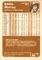 1983 Fleer Eddie Murray #67