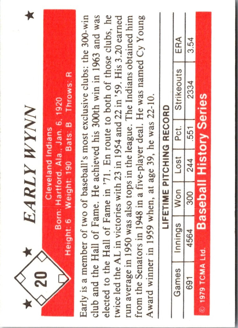 1979 TCMA 50's Early Wynn