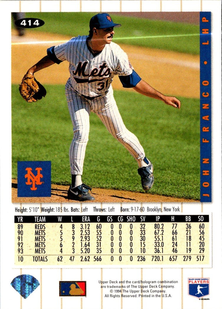 1994 Collector's Choice John Franco