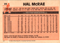 1983 O-Pee-Chee Hal McRae #25