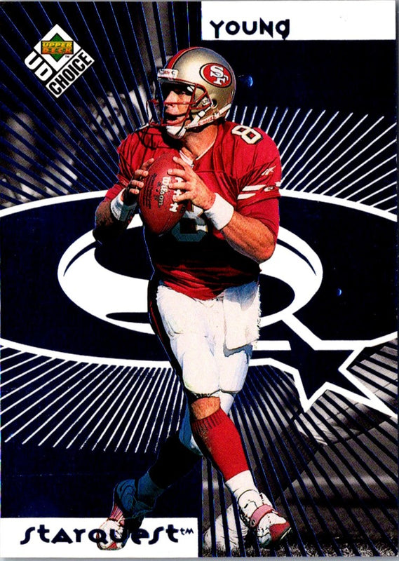 1998 UD Choice StarQuest Steve Young/R.W. McQuarters #SR14