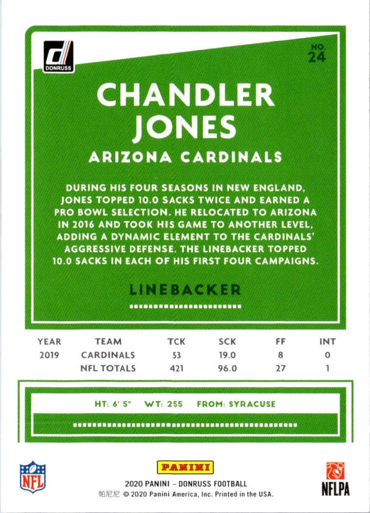 2020 Donruss Chandler Jones