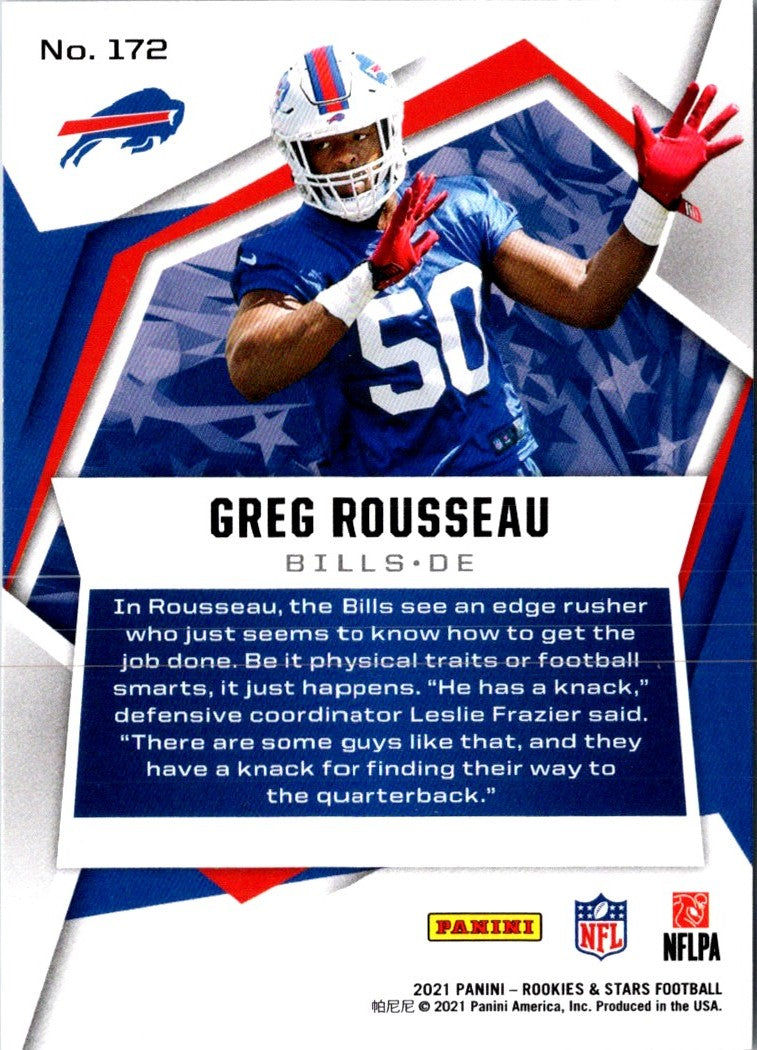 2021 Panini Rookies & Stars Greg Rousseau