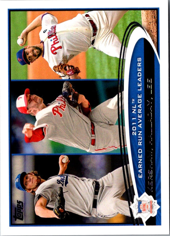 2012 Topps Clayton Kershaw/Roy Halladay/Cliff Lee #297