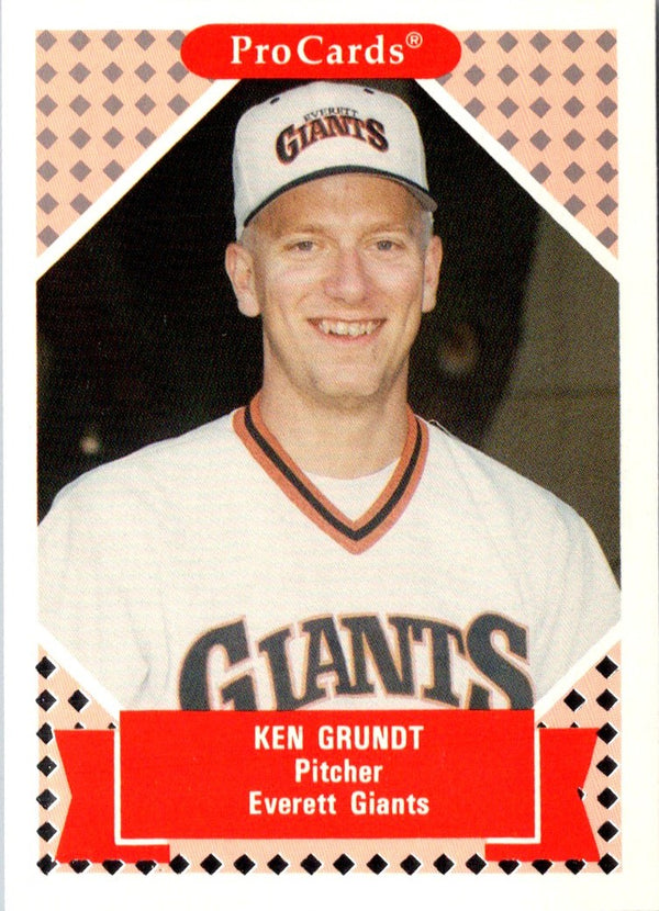 1991 ProCards Tomorrow's Heroes Ken Grundt #358
