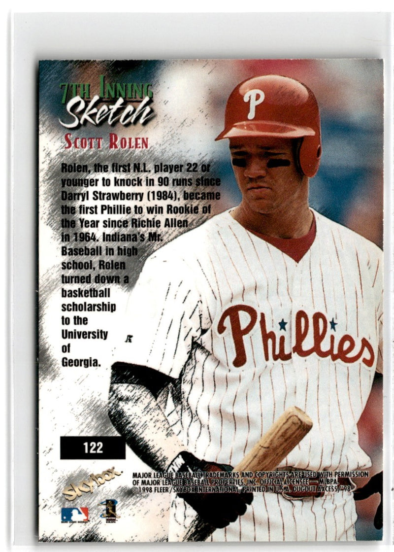 1998 SkyBox Dugout Axcess Scott Rolen