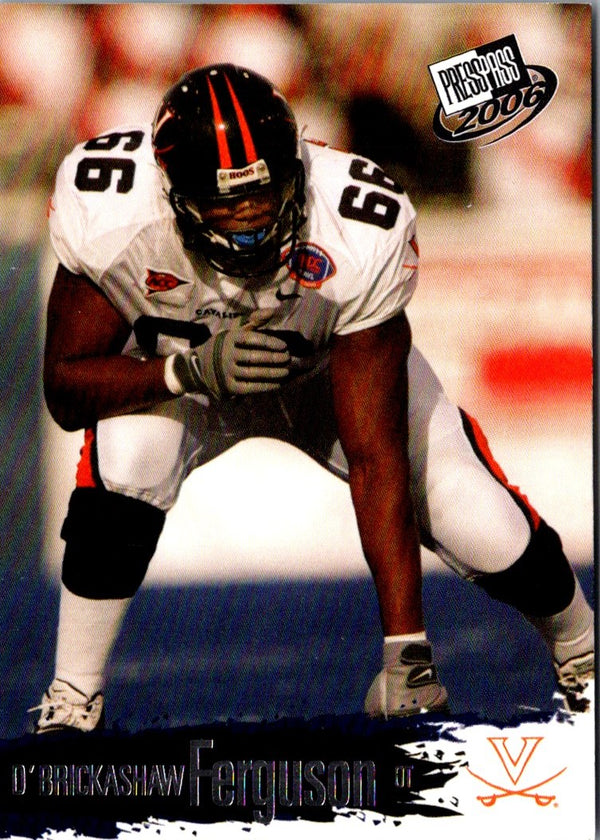 2006 Press Pass Blue D'Brickashaw Ferguson #B41