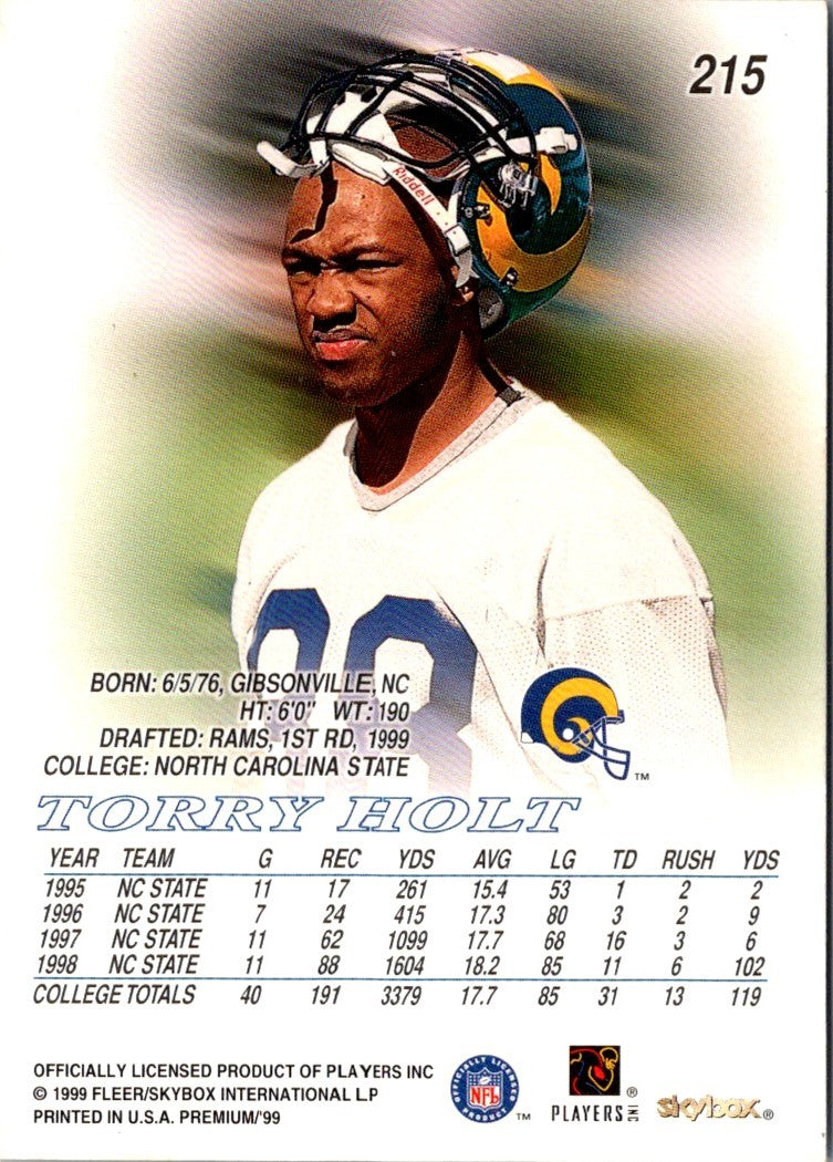 1999 SkyBox Premium Torry Holt