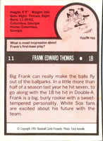 1991 Star Frank Thomas Frank Thomas #6