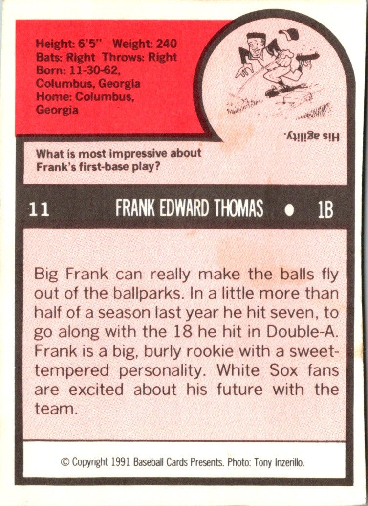 1991 Star Frank Thomas Frank Thomas