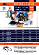 2011 Score Brandon Lloyd