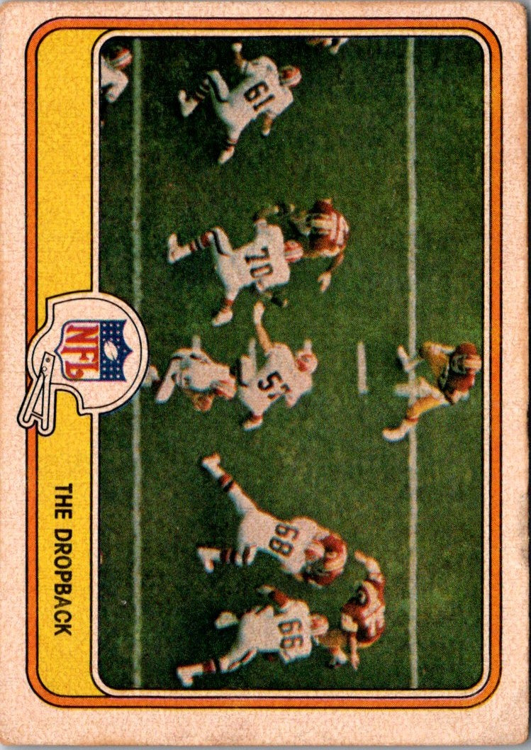 1981 Fleer Team Action The Dropback