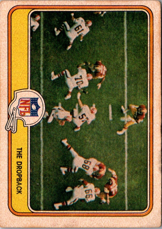 1981 Fleer Team Action The Dropback #85