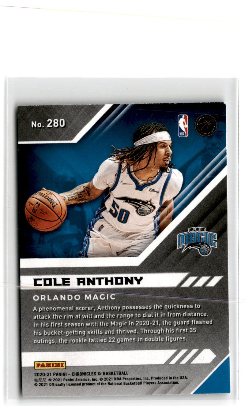 2020 Panini Chronicles Cole Anthony