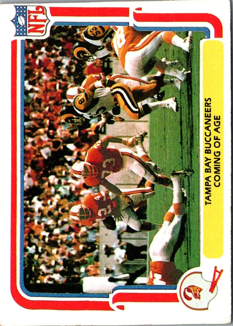 1980 Fleer Team Action Stickers Tampa Bay Buccaneers Helmet