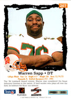 1995 Score Warren Sapp #267 Rookie