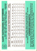 1984 Donruss Gary Matthews