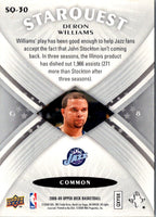 2008 Upper Deck StarQuest Deron Williams #SQ-30