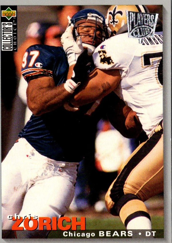 1995 Collector's Choice Player's Club Chris Zorich #155