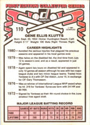 1981 Donruss Mickey Klutts