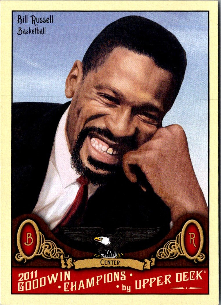 2012 Panini Golden Age Newark Evening World Supplement Bill Russell