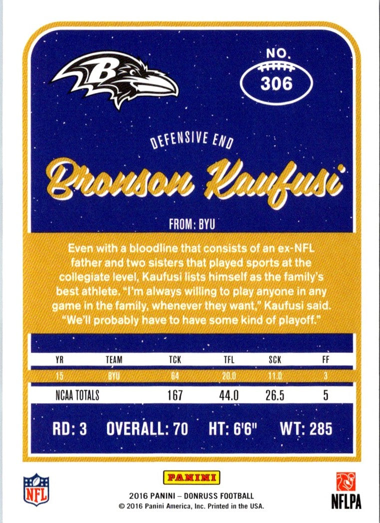 2016 Donruss Bronson Kaufusi