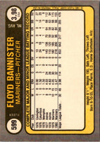 1981 Fleer Floyd Bannister #599