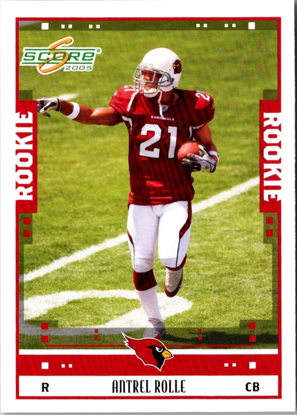 2005 Score Antrel Rolle #338 Rookie