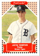 1991 ProCards Tomorrow's Heroes Justin Thompson