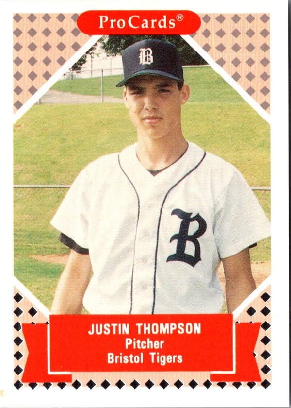 1991 ProCards Tomorrow's Heroes Justin Thompson #71