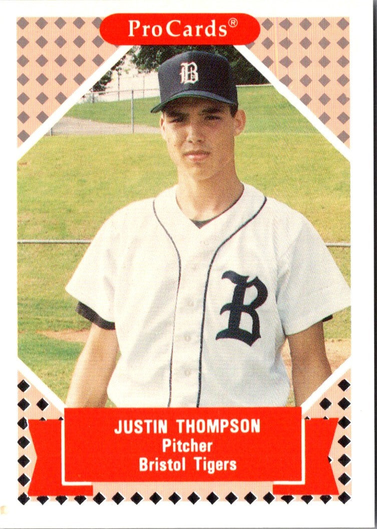 1991 ProCards Tomorrow's Heroes Justin Thompson