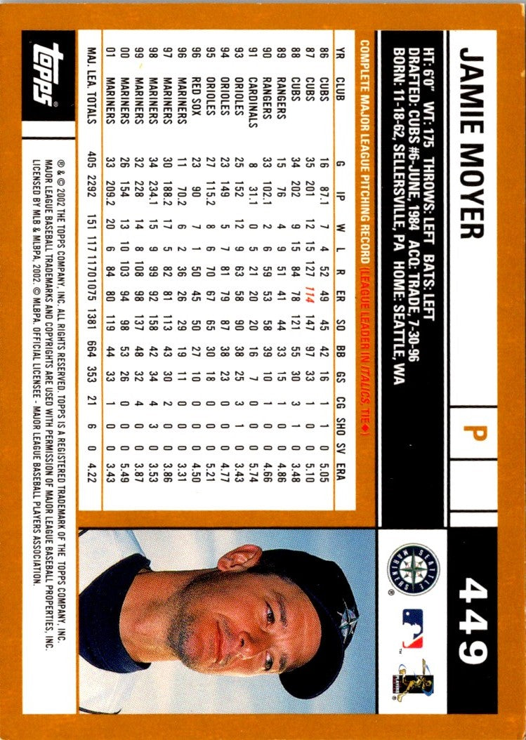 2002 Topps Jamie Moyer