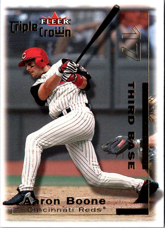 2001 Fleer Triple Crown Aaron Boone #175